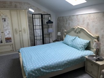 Lenjerie de pat pentru doua persoane, TDK Iacob, 100% bumbac, multicolor, 220x240 cm