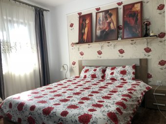 Lenjerie de pat pentru doua persoane, TDK Iacob, 100% bumbac, multicolor, 220x240 cm