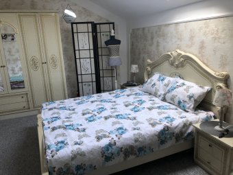 Lenjerie de pat pentru doua persoane, TDK Iacob, 100% bumbac, multicolor, 220x240 cm