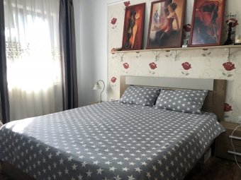 Lenjerie de pat pentru doua persoane, TDK Iacob, 100% bumbac, multicolor, 220x240 cm
