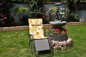 Perna pentru scaun gradina, 120x47x3, bumbac, multicolor