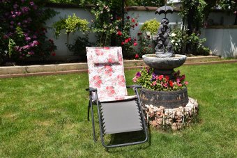Perna pentru scaun gradina, 120x47x3, bumbac satinat, multicolor