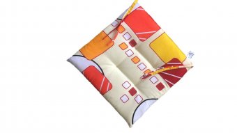 Pernuta pentru scaun 40x40, bumbac, multicolor