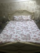 Lenjerie de pat pentru doua persoane, TDK Iacob, 100% bumbac, multicolor, 220x240 cm