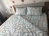 Lenjerie de pat pentru doua persoane, TDK Iacob, 100% bumbac, multicolor, 220x240 cm