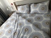 Lenjerie de pat pentru doua persoane, TDK Iacob, 100% bumbac, multicolor, 220x240 cm