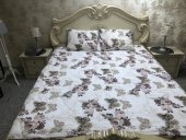 Lenjerie de pat pentru doua persoane, TDK Iacob, 100% bumbac, multicolor, 220x240 cm