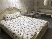 Lenjerie de pat pentru doua persoane, TDK Iacob, 100% bumbac, multicolor, 220x240 cm