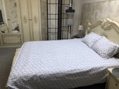Lenjerie de pat pentru doua persoane, TDK Iacob, 100% bumbac, multicolor, 220x240 cm