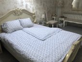 Lenjerie de pat pentru doua persoane, TDK Iacob, 100% bumbac, multicolor, 220x240 cm