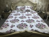 Lenjerie de pat pentru doua persoane, TDK Iacob, 100% bumbac, multicolor, 220x240 cm