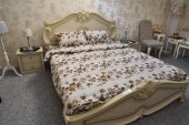 Lenjerie de pat pentru doua persoane, TDK Iacob, 100% bumbac, multicolor, 220x240 cm