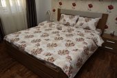 Lenjerie de pat pentru doua persoane, TDK Iacob, 100% bumbac, multicolor, 220x240 cm,