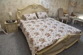 Lenjerie de pat pentru doua persoane, TDK Iacob, 100% bumbac, multicolor, 220x240 cm,