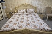 Lenjerie de pat pentru doua persoane, TDK Iacob, 100% bumbac, multicolor, 220x240 cm,
