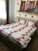 Lenjerie de pat pentru doua persoane, TDK Iacob, 100% bumbac, multicolor, 220x240 cm