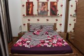 Lenjerie de pat pentru doua persoane, TDK Iacob, 100% bumbac satinat, multicolor, 235x200 cm