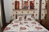 Lenjerie de pat pentru doua persoane, TDK Iacob, 100% bumbac satinat, multicolor, 235x200 cm