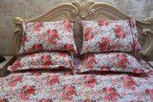 Lenjerie de pat pentru doua persoane, TDK Iacob, 100% bumbac satinat, multicolor, 235x200 cm