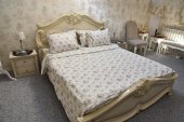 Lenjerie de pat pentru doua persoane, TDK Iacob, 100% bumbac satinat, multicolor,