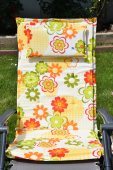 Perna pentru scaun gradina, 120x47x3, bumbac, multicolor