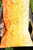 Perna pentru scaun gradina, bumbac, 110x45x3, multicolor