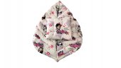 Set doua pernute decorative pentru copii, 110x80 cm si 40x40 cm, multicolor, bumbac